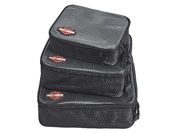 Harley-Davidson Packing Cubes "Clear Bag" 3-pc set  A99664 