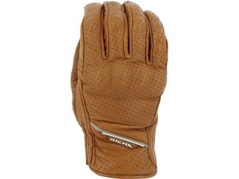 Cruiser Perforated Gloves Men Black Leather 5CRH-840