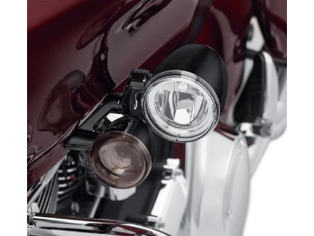 Kit de montaje para faros antiniebla LED Road Glide negro brillante 68000184