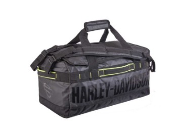 Harley-Davidson Tasche "Nomad Water-Resistant Polyester Duffel Bag – Black/Lime" A90520