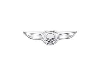 Médaillon chromé Skull with Wings 91723-02
