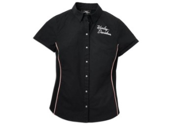 Iconic Button Front Stripe Detail Shirt Women