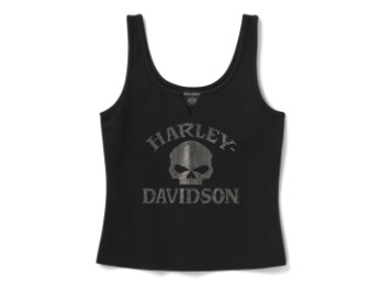 Top "Willie G Skull Bling Tank" 96336-26VW