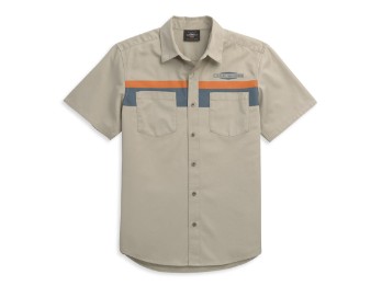 Men's Shirt 96421-21VM Beige Logo