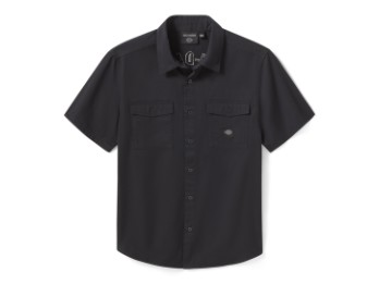 kurzarm Hemd "Willie G™ Dark Custom Short Sleeve Mechanics Shirt" 96558-26VM
