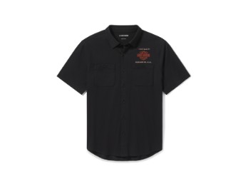 Herren "Parts & Service Jersey Button-Up Shirt" 96616-25VM