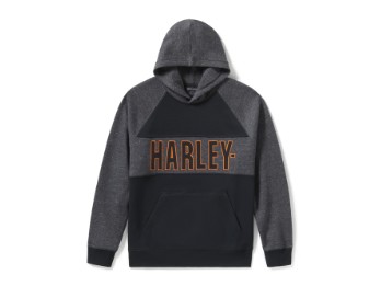 Herren "Bar Font Colorblock Pullover Hoodie" 96714-25VM