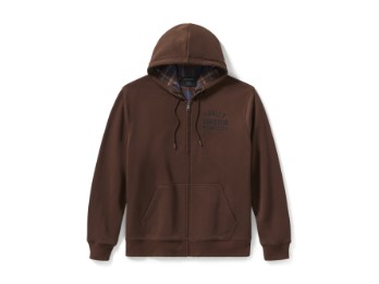 Herren "Plaid Lined Zip Hoodie" 96784-25VM