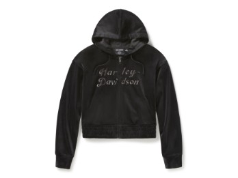 Damen "Velour Zip Hoodie" 96820-25VW