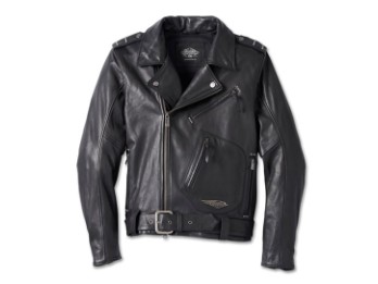 Herren "120th Anniversary Cycle Champ Leather Biker Jacket" 97023-23VM