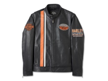 Herren "120th Anniversary Leather Jacket" 97051-23VM