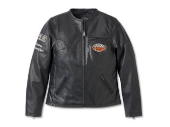 Damen "120th Anniversary Cafe Racer Leather Jacket" 97052-23VW