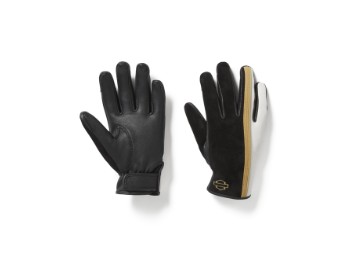 Damen "H-D® Leather Mixed Media Riding Gloves" 97204-25VW