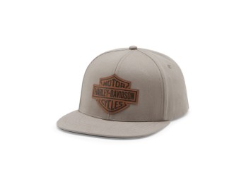 Herren "Leather Bar & Shield Switchback Adjustable Cap" 97769-25VM