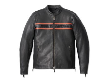 Men's Vanocker Waterproof H-D Triple Vent System Leather Jacket 98000-20EM