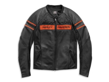 Men's Leather Jacket -Brawler- 98004-21EH Black CE-certified