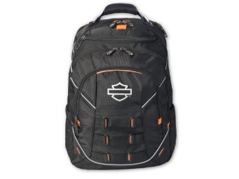 Harley-Davidson Rucksack "Reflective Bar & Shield Steel-Cable II Backpack, Midnight Black" A99225