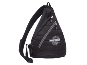 Harley-Davidson Backpack -Bar & Shield- A90820-SIL Quilted Black 21 Ltr.