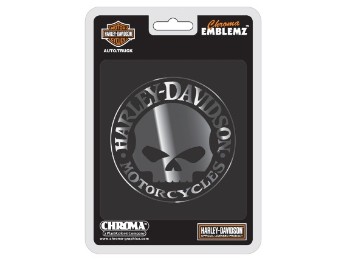Aufkleber "Harley-Davidson Willie G Skull Chrome" CG9113