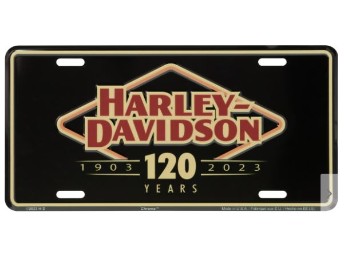 Harley Davidson 120th Anniversary Logo License Plate