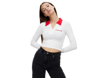 Women "Morgan Ls Top" Crop Top
