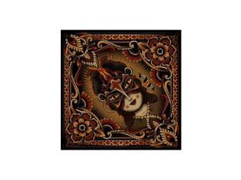 Square Bandana "Two Face" 60x60 cm