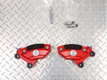 Kit de pinza de freno delantero Touring - Doble disco rojo
