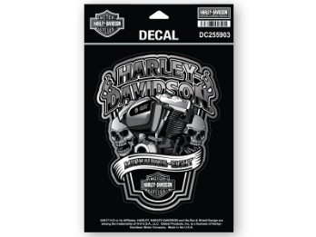 Harley-Davidson Sticker/Decal -#1 MILWAUKEE EIGHT- DC255903 Black