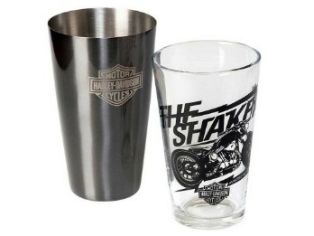 Harley-Davidson -BOSTON SHAKER SET- HDL-18554 Bar & Shield Mix Glas Shaker