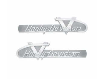 H-D tank emblem "HARLEY-DAVIDSON V" adhesive 61814-55T Set