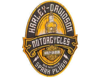 Harley-Davidson sign "H-D Spark Plug Pub Sign" HDL-15325