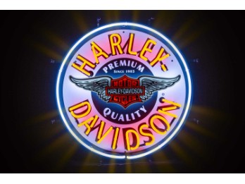 Harley-Davidson -Winged Bar & Shield Neon Sign- 220 V HDL-15410