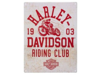 Harley-Davidson tin sign "H-D Riding Club" HDL-15545