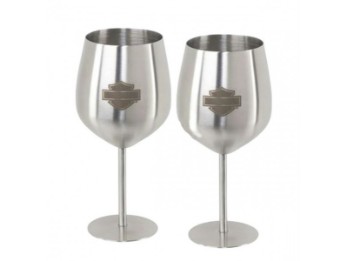H-D Stainless steel Wine Glass HDL-18788 Set of 2 Bar & Shield