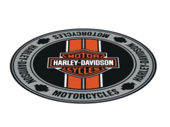 Harley-Davidson Bar&Shield Stripes Round Rug