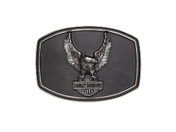 Harley-Davidson® Men's Black Eagle Bar & Shield Belt Buckle, HDMBU11780