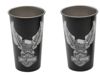 Harley-Davidson Gobelet "S25- Vivid B&S Eagle Metal Cup Set" HDX-98673