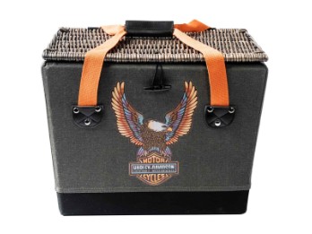 Harley-Davidson Picknickkorb "S25- Vivid B&S Eagle Picnic Basket" HDX-99327