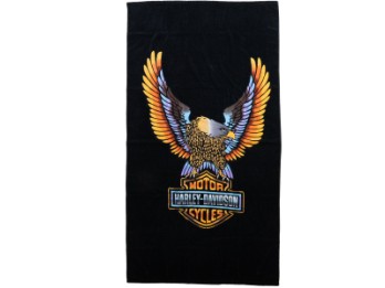 Harley-Davidson Strandtuch "S25- Vivid B&S Eagle Beach Towl" HDX-99328
