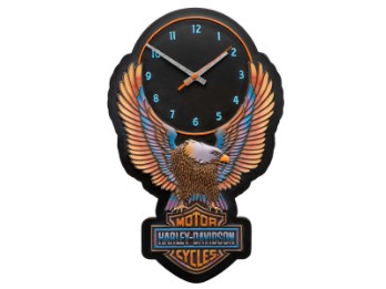 Harley-Davidson Wall clock "S25-Vivid B&S Eagle Outdoor Clock" HDX-99332