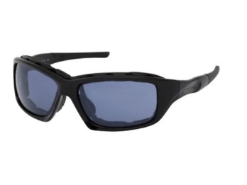 Harley-Davidson Brille "Flames Clear Light Adjusting, Silver Mirror, Anti-Fog" Matt Black HZ0030