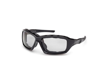 Harley-Davidson Brille "Flames Light Adjusting, Polarized, Color Enhancing Lens, Anti-Fog" Shiny Black HZ0030