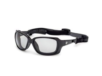 Harley-Davidson Brille "Fire Bird Smoke Color Enhanced, Polarized, Light Adjusting Lens, Anti Fog" Shiny Black HZ0053