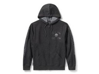 Hoodie "Willie G Skull Zip Front" 99250-25VM