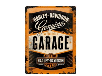 Harley-Davidson Nostalgisches Blechschild NA23188 "Garage" 30x40cm