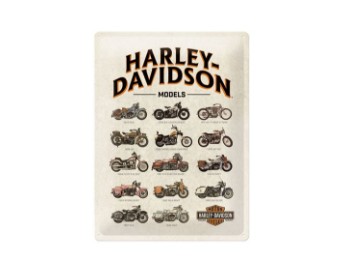 Harley-Davidson Nostalgisches Blechschild NA23233 "H-D Model" 30x40cm