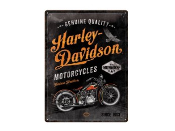 Harley-Davidson Nostalgic Metal Sign NA23279 -Timeless Tradition- 30x40cm