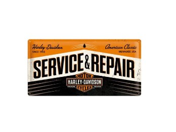 Harley-Davidson Blechschild "Service and Repair" NA27002