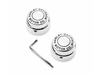 Front Axle Nut Cover Kit Multifit 44148-07A Chrome