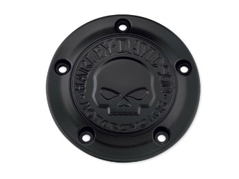 Harley-Davidson Timer Cover 25600087 Willi G. Skull Collection Black Twin Cam, Softail, Dyna